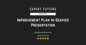 Improvement Plan In-Service Presentation