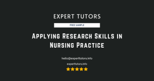 Applying Research Skills in Nursing Practice