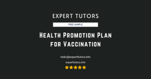 Health Promotion Plan for Vaccination