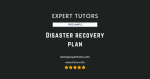 Disaster recovery plan