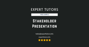Stakeholder Presentation