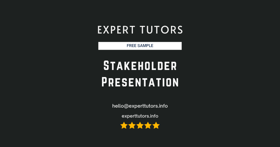 Stakeholder Presentation