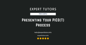 Presenting Your PICO(T) Process