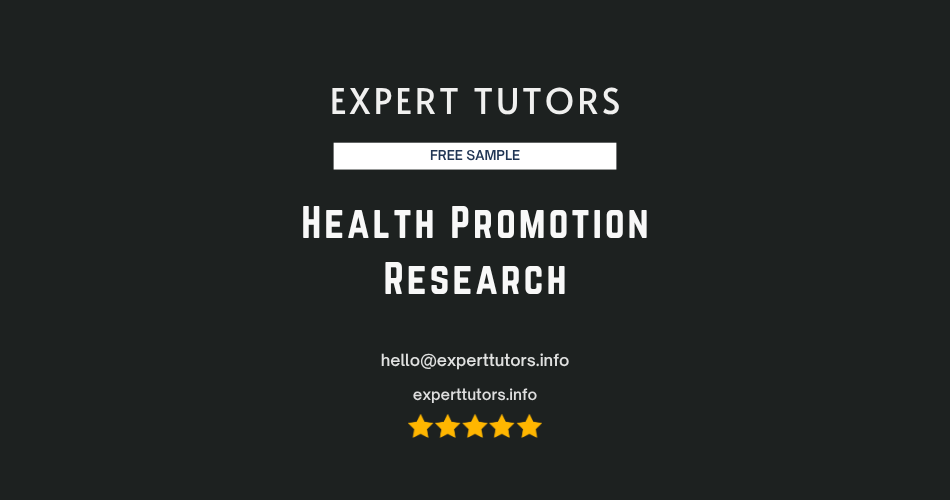 Health Promotion Research