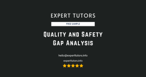 Quality and Safety Gap Analysis