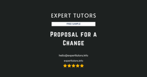 Proposal for a Change