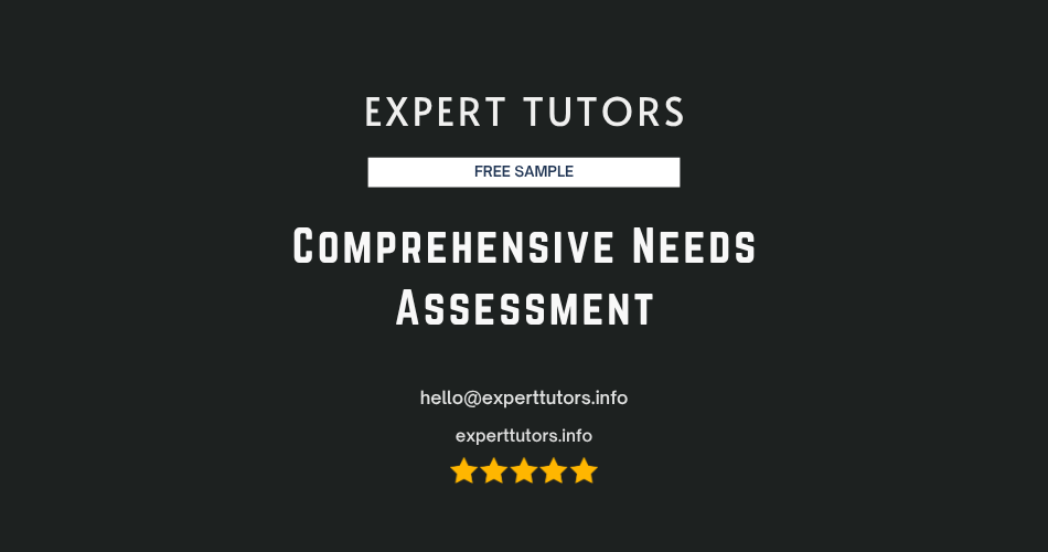 Comprehensive Needs Assessment