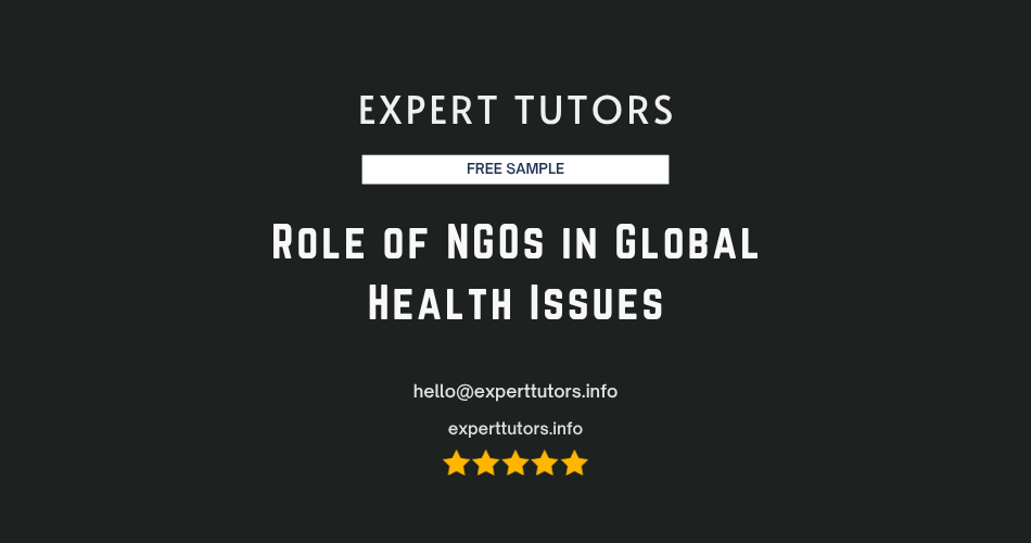 Role of NGOs in Global Health Issues