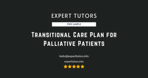 Transitional Care Plan for Palliative Patients