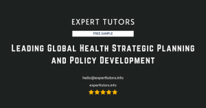 Leading Global Health Strategic Planning and Policy Development notes