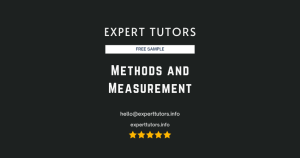 Methods and Measurement