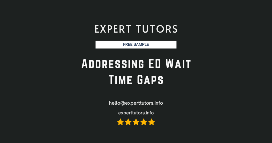 Addressing ED Wait Time Gaps