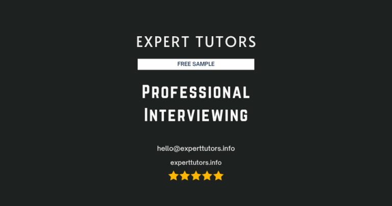 Professional Interviewing