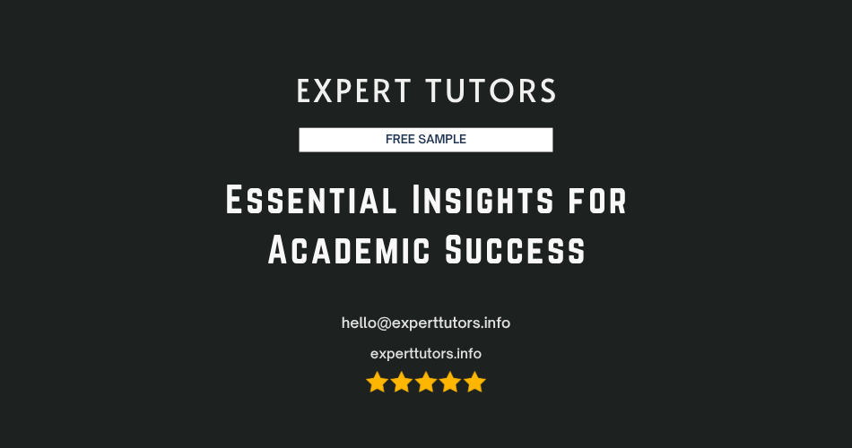 Essential Insights for Academic Success