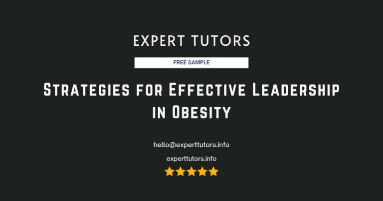 Strategies for Effective Leadership in Obesity