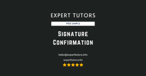 Signature Confirmation
