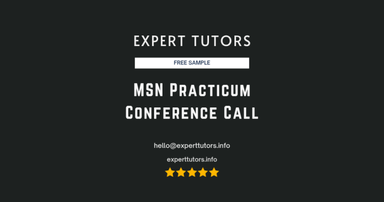 MSN Practicum Conference Call