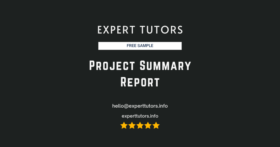 Project Summary Report