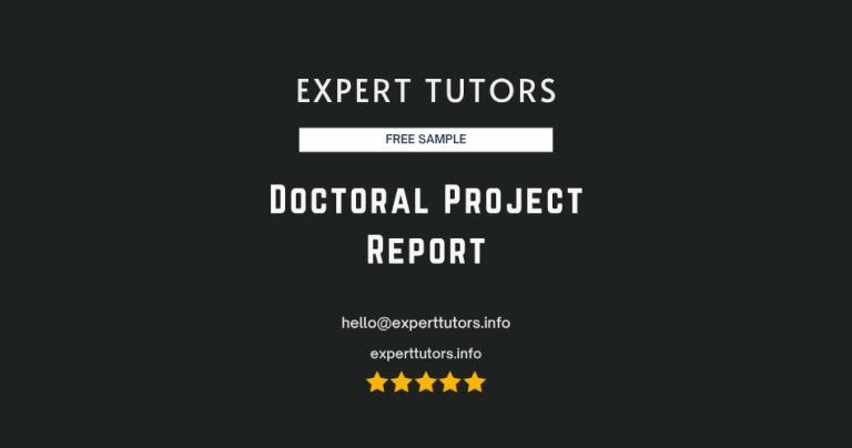 Doctoral Project Report