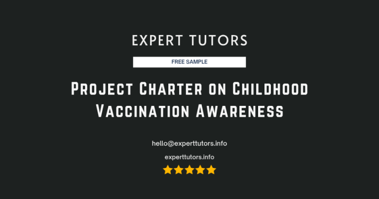 Project Charter on Childhood Vaccination Awareness