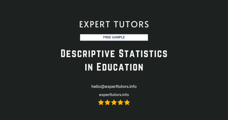 Descriptive Statistics in Education