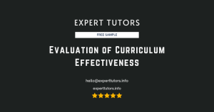 Evaluation of Curriculum Effectiveness