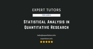 Statistical Analysis in Quantitative Research