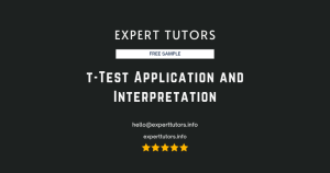 T-Test Application and Interpretation