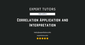 Correlation Application and Interpretation