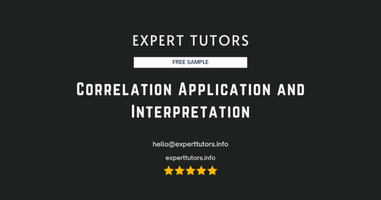 Correlation Application and Interpretation
