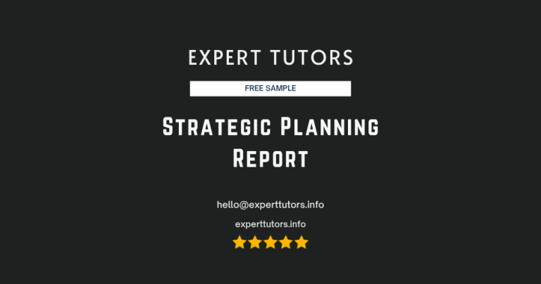 Strategic Planning Report