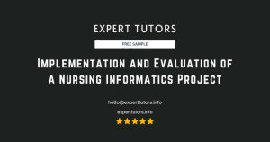 Implementation and Evaluation of a Nursing Informatics Project