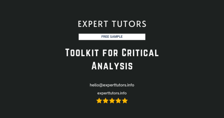 Toolkit for Critical Analysis