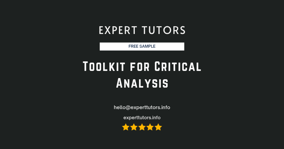 Toolkit for Critical Analysis