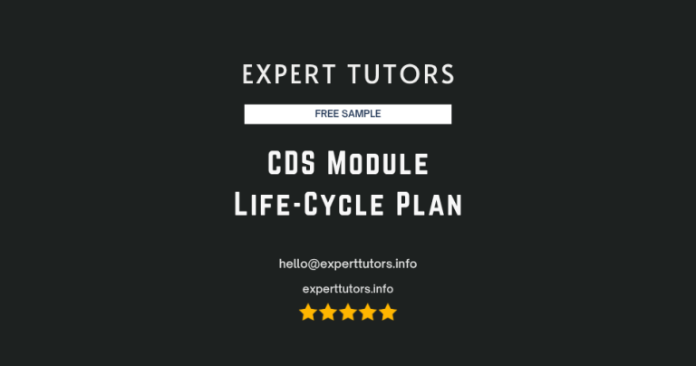 Clinical Decision Support (CDS) Module Life-Cycle Plan
