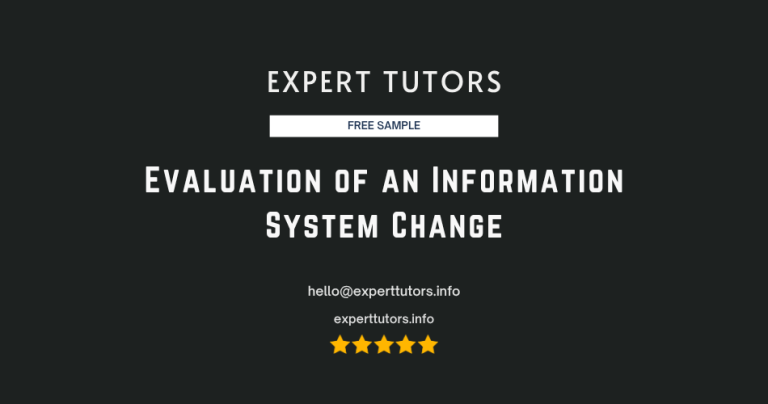 Evaluation of an Information System Change