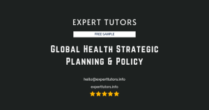 Global Health Strategic Planning & Policy