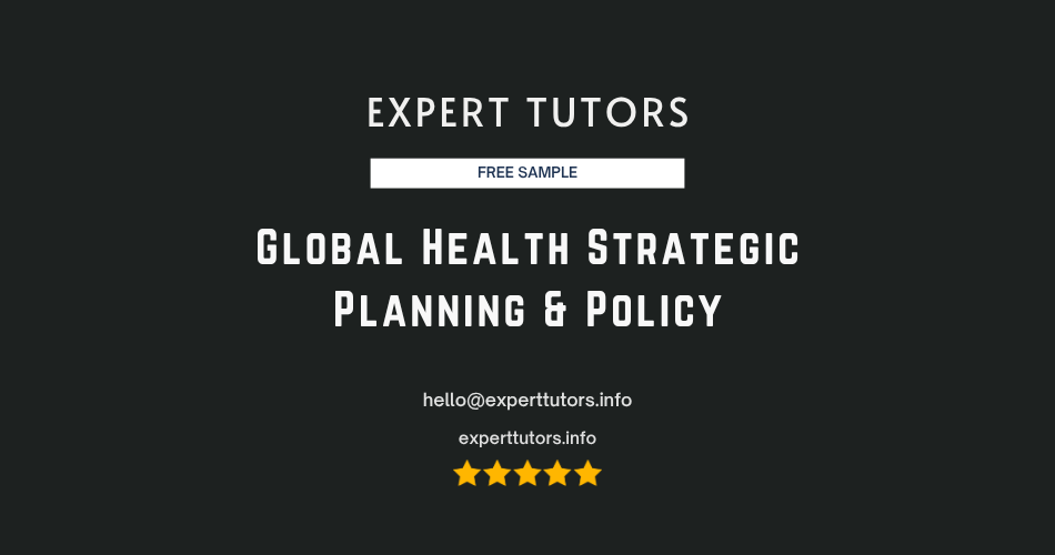 Global Health Strategic Planning & Policy