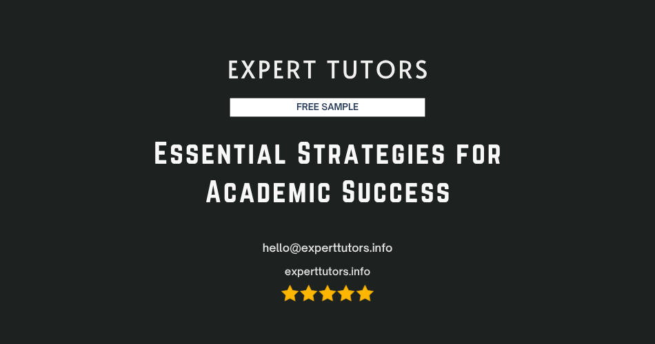 Essential Strategies for Academic Success